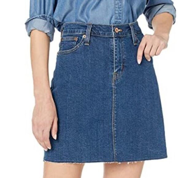 J. Crew Mercantile Light Wash Denim Skirt - Picture 7 of 8